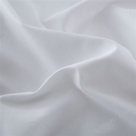 莎曼丽 酒店床上用品 三公分缎条面料 纯白加厚可订做被套床单面料