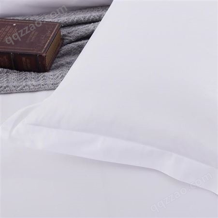 莎曼丽 纯棉白贡缎三四件套 酒店宾馆学校民宿床上用品 白色草布